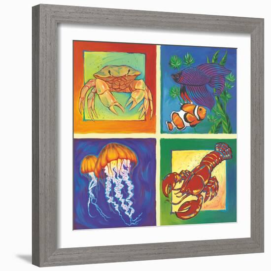 Sea Life Panel I-Scott Westmoreland-Framed Art Print