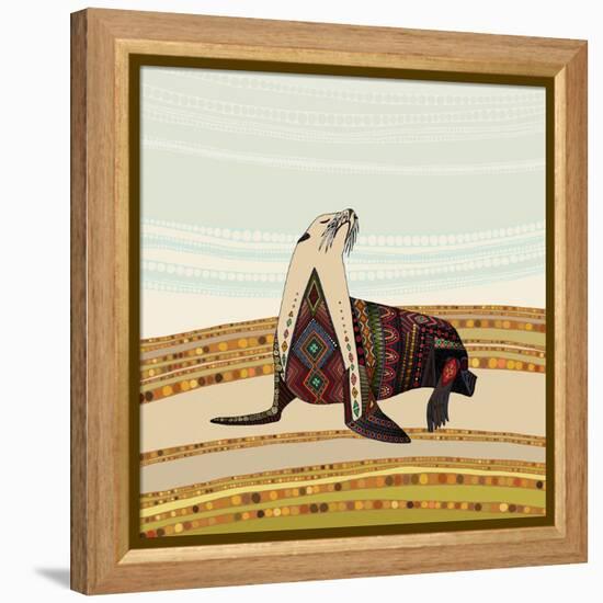 Sea Lion-Sharon Turner-Framed Stretched Canvas