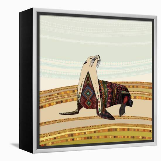 Sea Lion-Sharon Turner-Framed Stretched Canvas