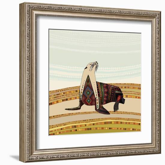 Sea Lion-Sharon Turner-Framed Art Print