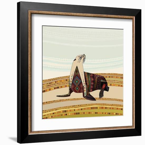 Sea Lion-Sharon Turner-Framed Art Print