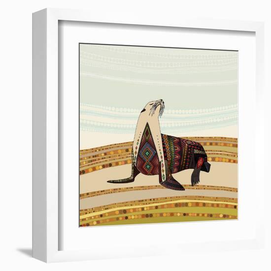 Sea Lion-Sharon Turner-Framed Art Print