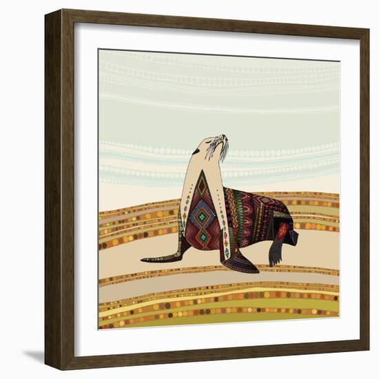 Sea Lion-Sharon Turner-Framed Art Print