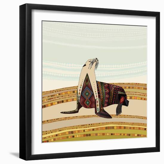 Sea Lion-Sharon Turner-Framed Art Print