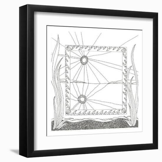 Sea Looking Glass-Pam Varacek-Framed Art Print