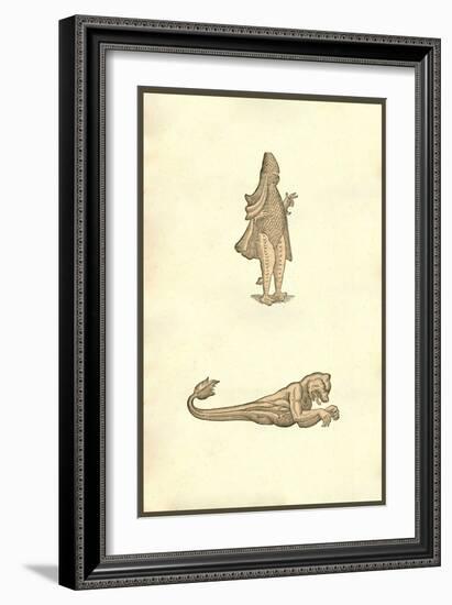 Sea Monster Effigies-Ulisse Aldrovandi-Framed Art Print