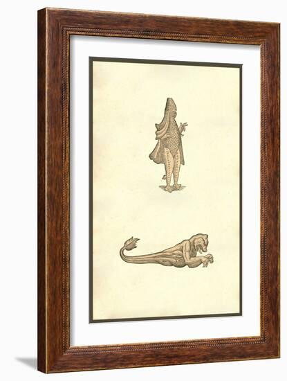 Sea Monster Effigies-Ulisse Aldrovandi-Framed Premium Giclee Print