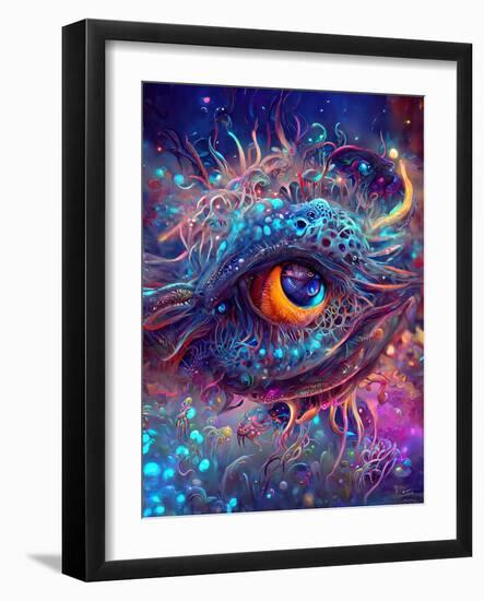 Sea Monster Eye-null-Framed Art Print