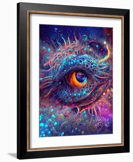 Sea Monster Eye-null-Framed Art Print