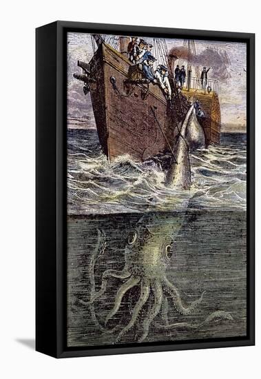 Sea Monster-null-Framed Premier Image Canvas