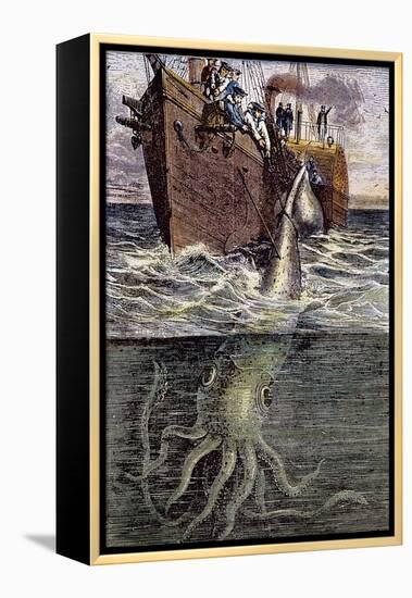 Sea Monster-null-Framed Premier Image Canvas