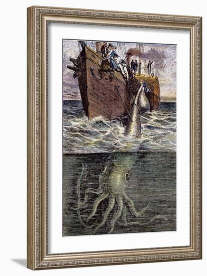 Sea Monster-null-Framed Giclee Print