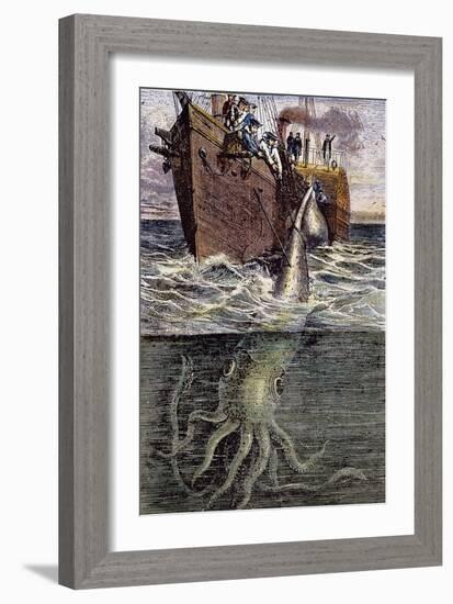 Sea Monster-null-Framed Giclee Print