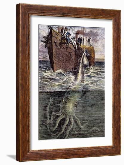 Sea Monster-null-Framed Giclee Print