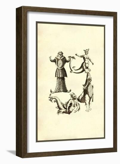 Sea Monsters-Ulisse Aldrovandi-Framed Art Print