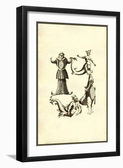 Sea Monsters-Ulisse Aldrovandi-Framed Art Print