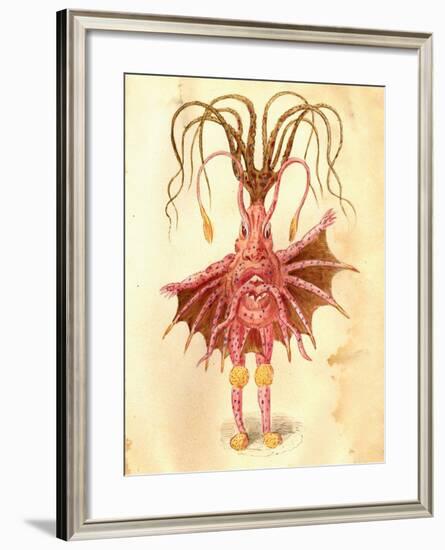 Sea Nettle 1873 'Missing Links' Parade Costume Design-Charles Briton-Framed Giclee Print