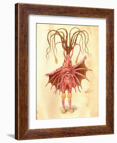 Sea Nettle 1873 'Missing Links' Parade Costume Design-Charles Briton-Framed Giclee Print