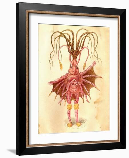 Sea Nettle 1873 'Missing Links' Parade Costume Design-Charles Briton-Framed Giclee Print