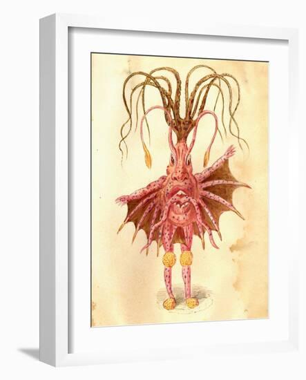 Sea Nettle 1873 'Missing Links' Parade Costume Design-Charles Briton-Framed Giclee Print