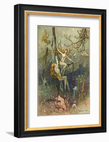 Sea Nymphs-Warwick Goble-Framed Photographic Print