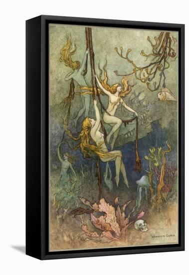 Sea Nymphs-Warwick Goble-Framed Premier Image Canvas