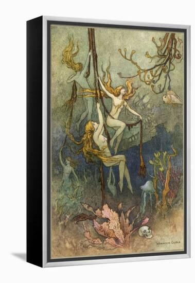 Sea Nymphs-Warwick Goble-Framed Premier Image Canvas