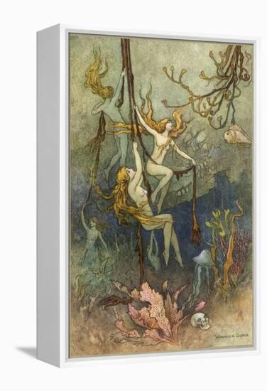 Sea Nymphs-Warwick Goble-Framed Premier Image Canvas