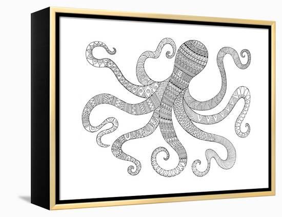 Sea Octopus-Neeti Goswami-Framed Stretched Canvas