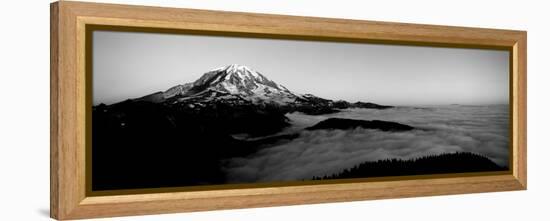 Sea of Clouds with Mountains in the Background, Mt Rainier, Pierce County, Washington State, USA-null-Framed Premier Image Canvas