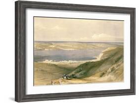 Sea of Galilee or Genezareth, Looking Towards Bashan, April 21st 1839, Pub. 1842-David Roberts-Framed Giclee Print