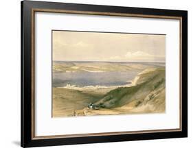 Sea of Galilee or Genezareth, Looking Towards Bashan, April 21st 1839, Pub. 1842-David Roberts-Framed Giclee Print