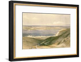 Sea of Galilee or Genezareth, Looking Towards Bashan, April 21st 1839, Pub. 1842-David Roberts-Framed Giclee Print