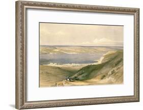 Sea of Galilee or Genezareth, Looking Towards Bashan, April 21st 1839, Pub. 1842-David Roberts-Framed Giclee Print