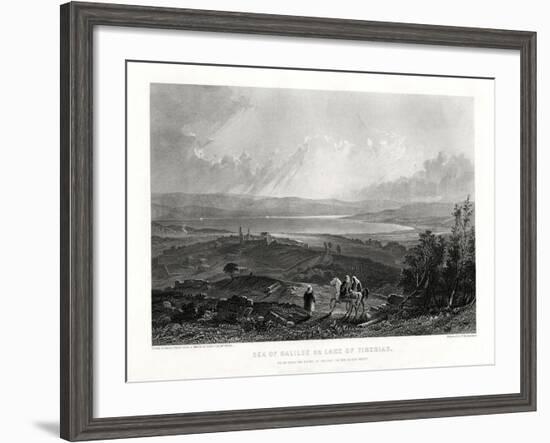 Sea of Galilee or Lake of Tiberias, 1887-W Richardson-Framed Giclee Print