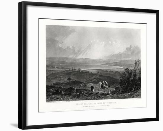 Sea of Galilee or Lake of Tiberias, 1887-W Richardson-Framed Giclee Print