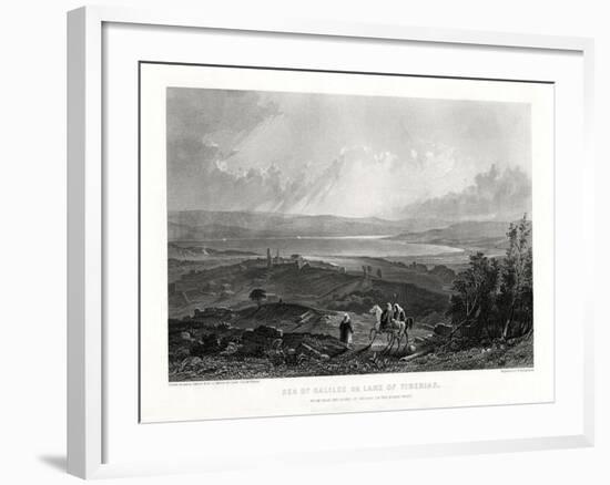 Sea of Galilee or Lake of Tiberias, 1887-W Richardson-Framed Giclee Print