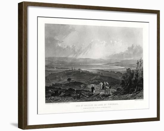 Sea of Galilee or Lake of Tiberias, 1887-W Richardson-Framed Giclee Print