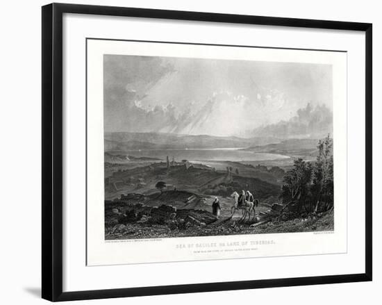 Sea of Galilee or Lake of Tiberias, 1887-W Richardson-Framed Giclee Print