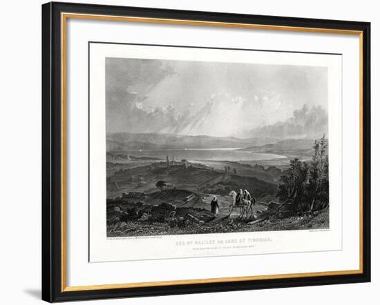 Sea of Galilee or Lake of Tiberias, 1887-W Richardson-Framed Giclee Print