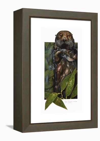 Sea Otter-Tim Knepp-Framed Premier Image Canvas