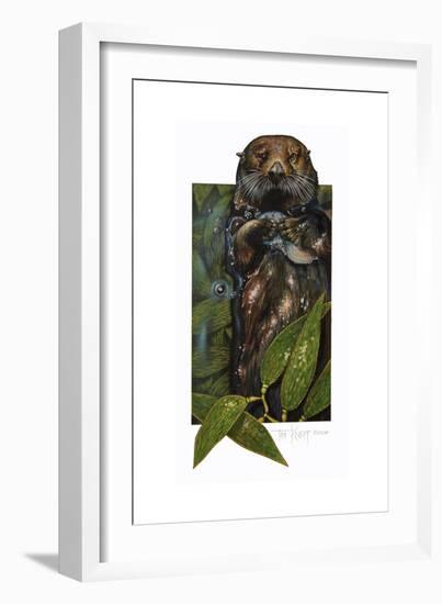 Sea Otter-Tim Knepp-Framed Giclee Print