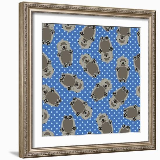 Sea Otters-Joanne Paynter Design-Framed Giclee Print