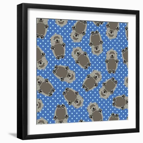 Sea Otters-Joanne Paynter Design-Framed Giclee Print