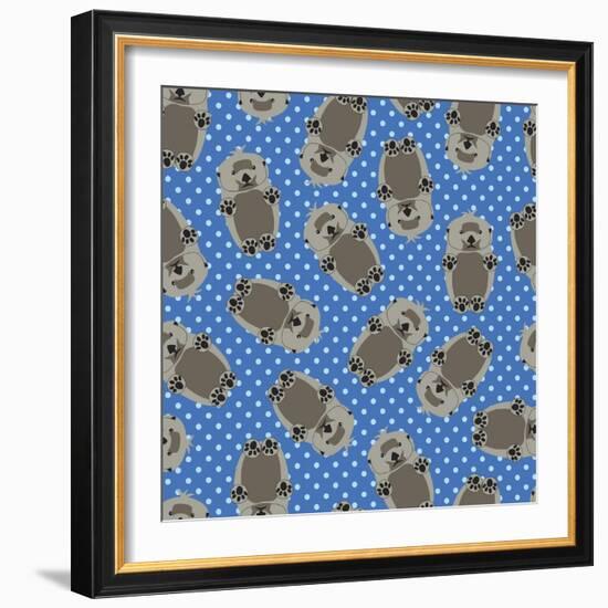 Sea Otters-Joanne Paynter Design-Framed Giclee Print