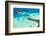 Sea Plane Flying above Maldives Islands-Jag_cz-Framed Photographic Print