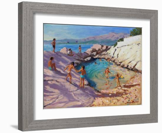 Sea Pool, Croatia-Andrew Macara-Framed Giclee Print