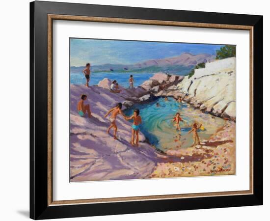 Sea Pool, Croatia-Andrew Macara-Framed Giclee Print