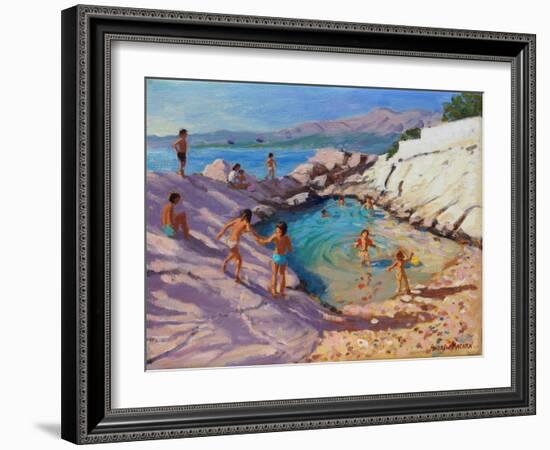 Sea Pool, Croatia-Andrew Macara-Framed Giclee Print