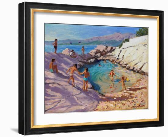 Sea Pool, Croatia-Andrew Macara-Framed Giclee Print